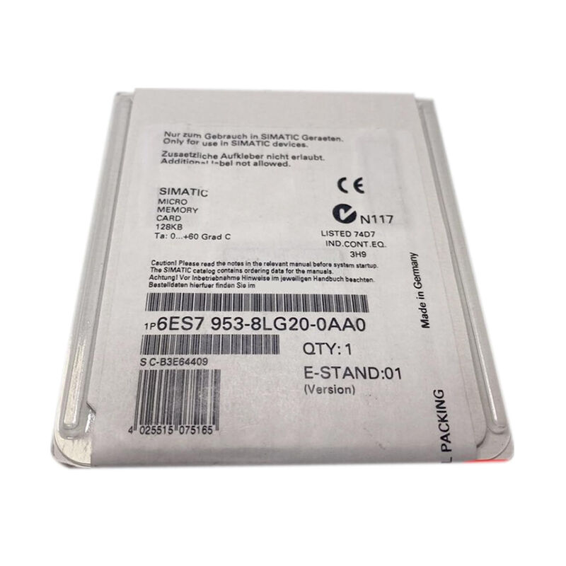 New Original 6ES7953-8LG20-0AA0 6es79538lg310aa0 S7-300 Memory Card Stock in Warehouse
