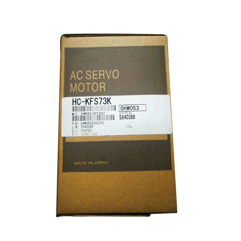 Új, eredeti HC-KFS73K HC-KFS sorozatú 750 W-os szervomotor. Alacsony tehetetlenség, sima működés és magas pozícionálási pontosság. Tartós szerkezet, széles körben alkalmazzák ipari automatizálási mechanikus hajtással és vezérléssel kapcsolatos feladatoknál.