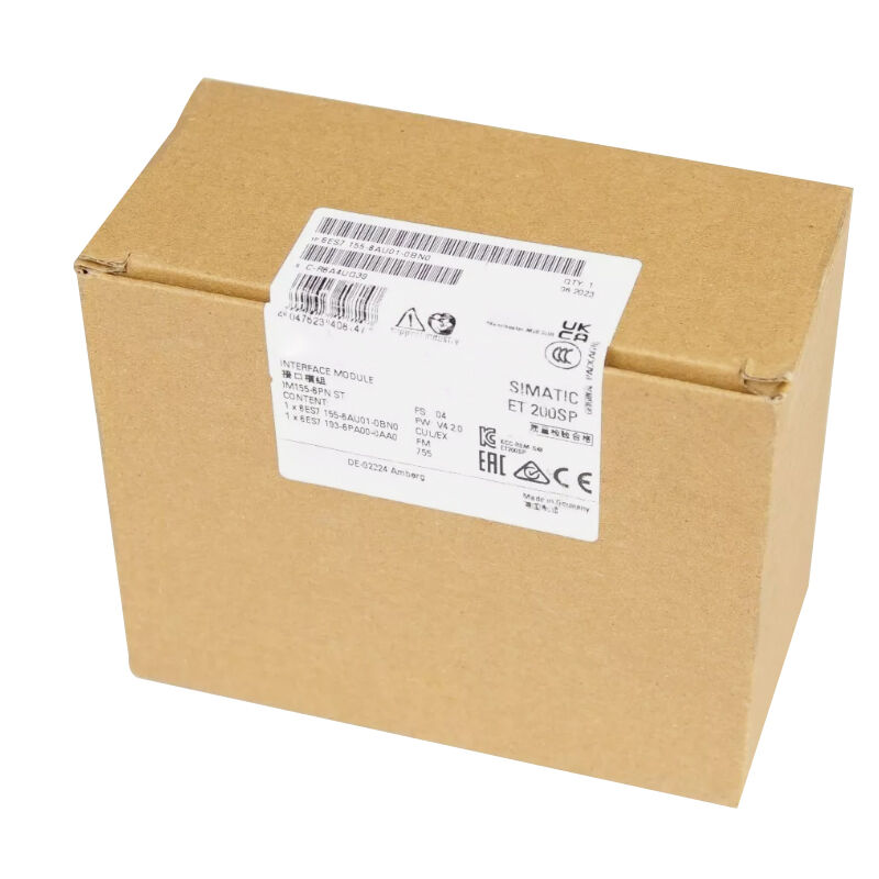 New Original 6ES7 155-6AU01-0BN0 6ES7155-6AU01-0BN0 interface module for Siemens SIMATIC ET200SP series, supports PROFINET IO communication, offers high-speed data transmission, hot-swappable design and electrical isolation. 