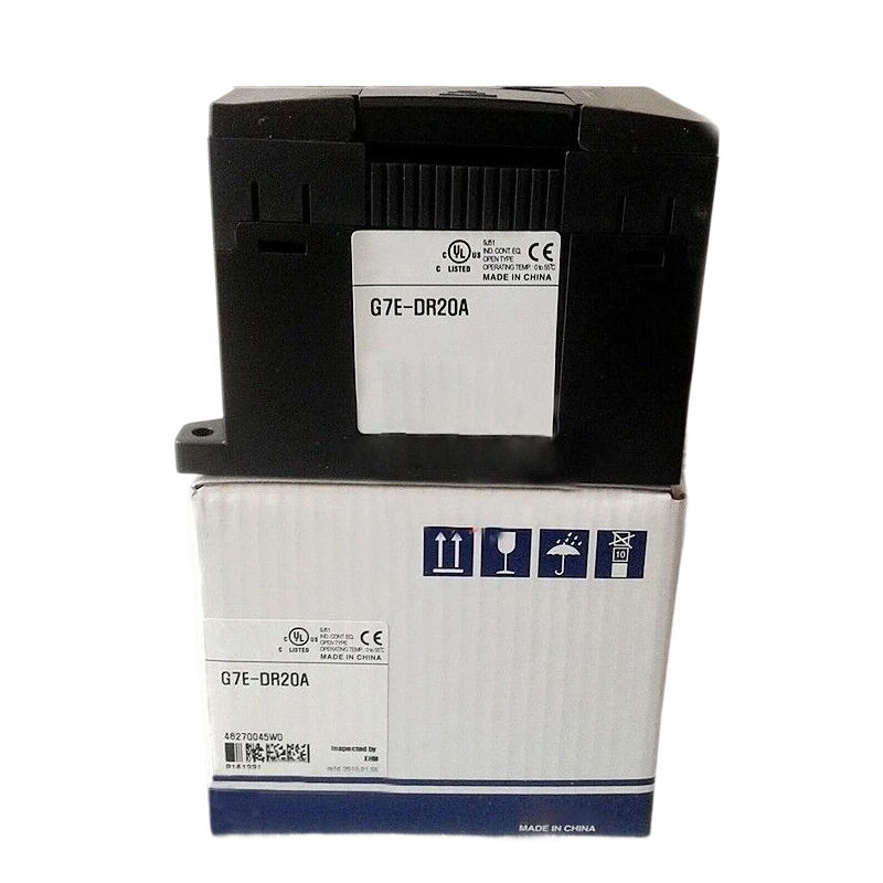 New Original G7E-DR20A G7E series mixed I/O expansion module with relay output. It collects field switching input signals and drives external actuators via relay contacts. It features reliable performance, industrial anti-interference