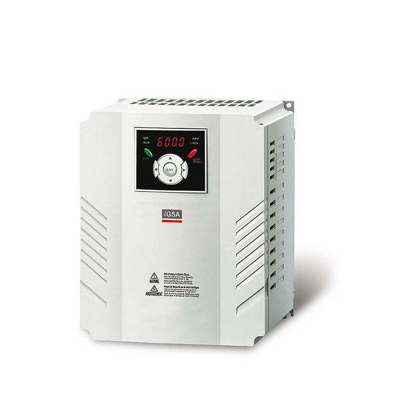 New Original SV055IG5A-4 is LS IG5A series 5.5kW three-phase inverter. It provides stable speed regulation, low noise operation and comprehensive safety protection functions. Compact and easy to install, it is widely used in fans