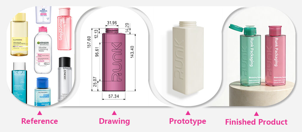 Triangular Makeup Remover Bottle