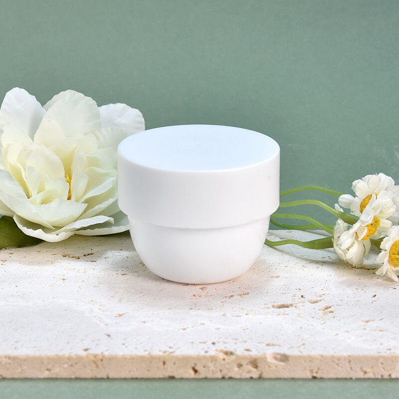 Récipients cosmétiques vides en gros, pot rond de 30 ml pour crème visage à fond arrondi, destiné aux échantillons