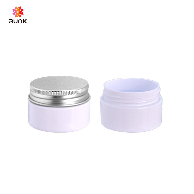 Cosmetic Skincare Jar with Aluminum Cap PP Material 30ml Multi Specification