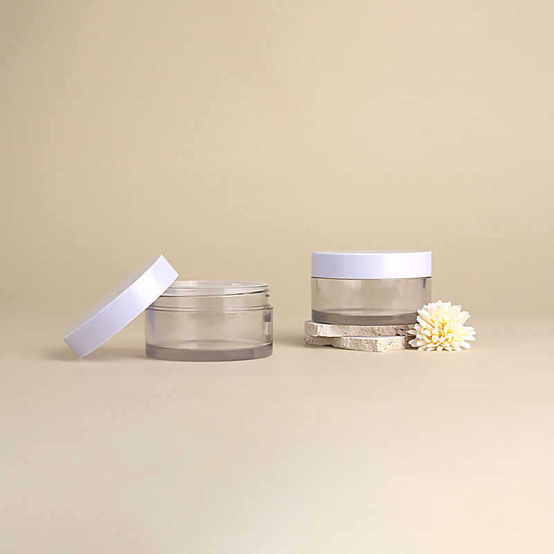 투명하고 밀폐력이 뛰어난 나사식 상단 캡 화장품 용기 — 친환경 포장 소재