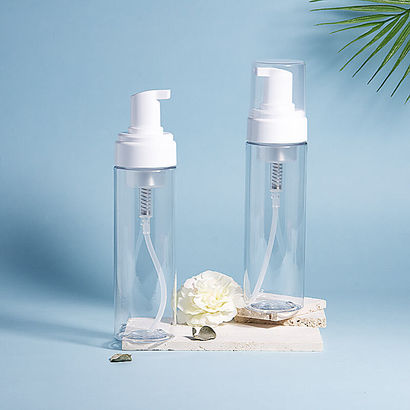 Transparent 200ml Empty Cosmetic Bottle for Body Lotion Shampoo Packaging Supplier