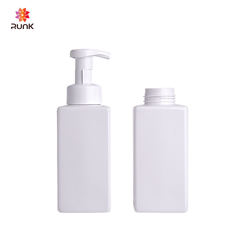 OEM & ODM Customized transparent foam mousse hand sanitizer bottle PET material