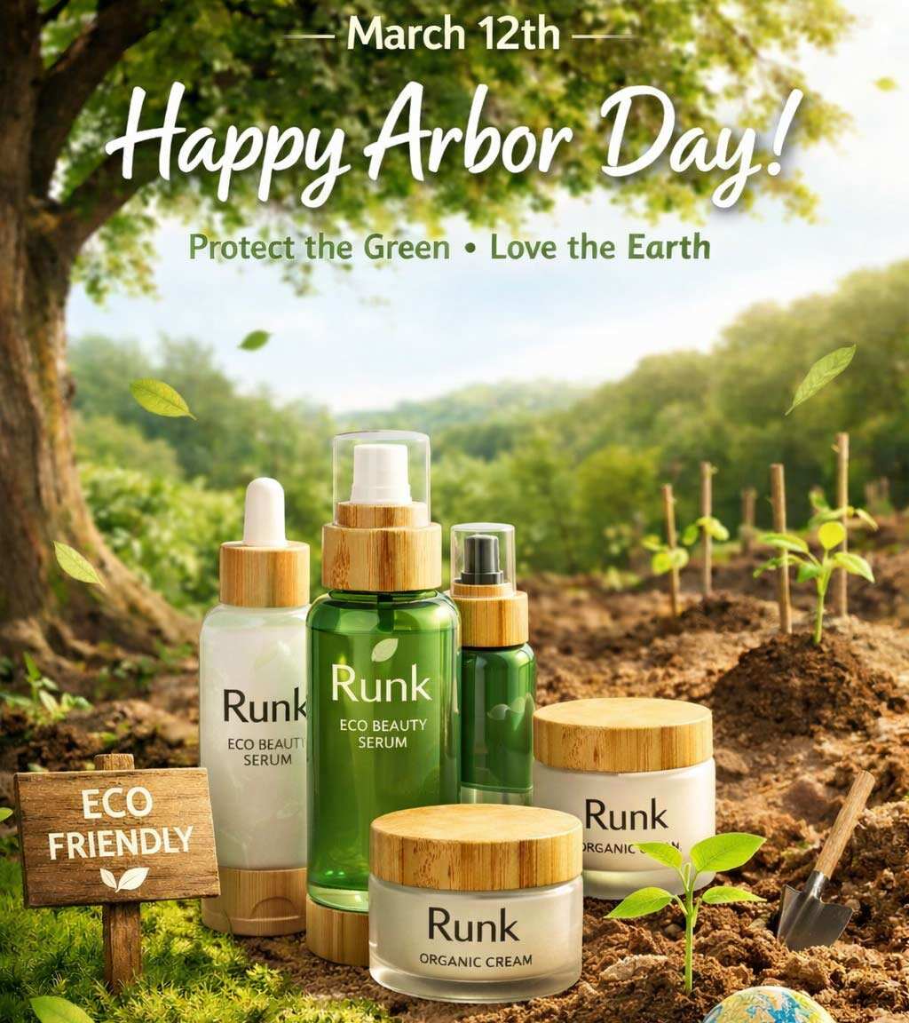 Runk Celebrates Arbor Day by Promoting Eco-Friendly Cosmetic Packaging