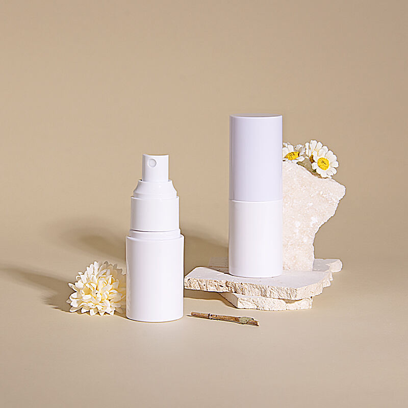 Premium White Elegant Skincare Spray Bottles Packaging