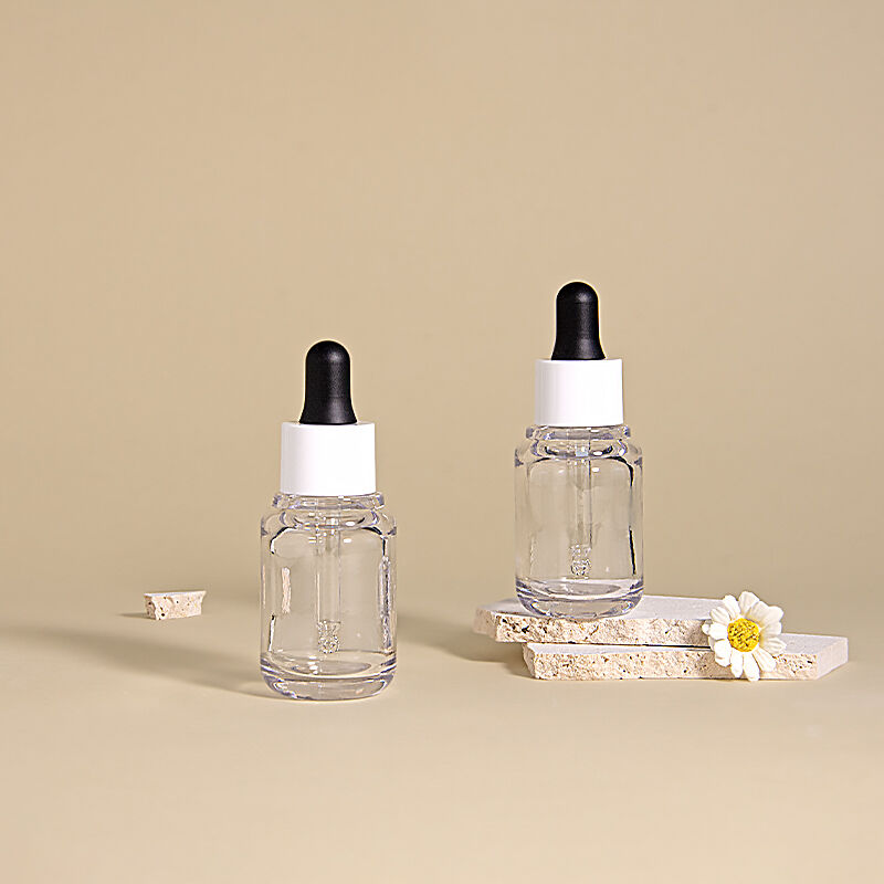 PETG Material Facial Essential Oil Skincare Dropper Bottles