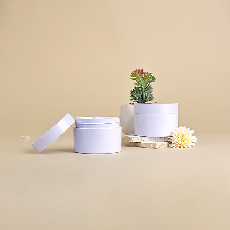 화이트 스킨케어 얼굴 크림 포장 용기 — 지속 가능한 화장품 포장 공급업체