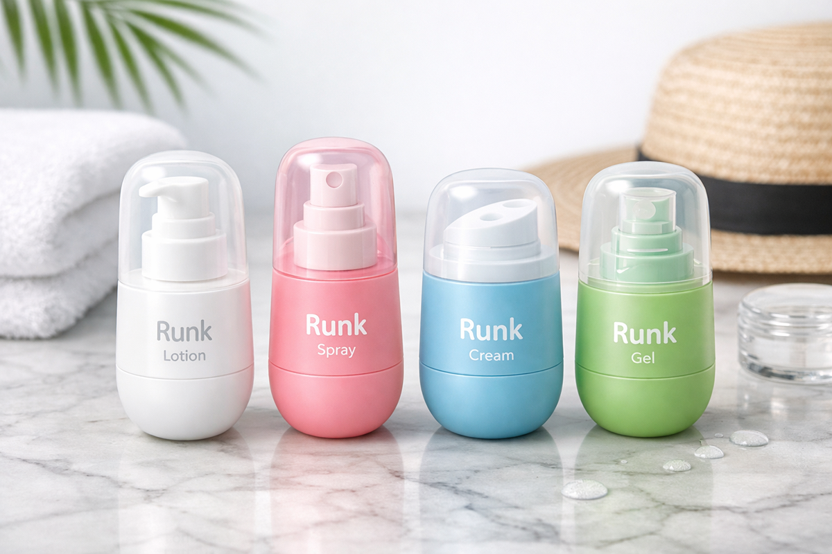 Capsule Shaped Type Cosmetics Travel Sub Packaging Lotion Spray pump Bottle