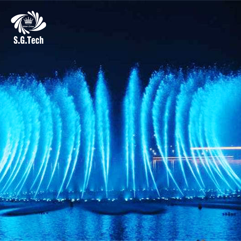 Water Crown Custom Design Modern Dry Land Music Fountain Dance Dry Deck Fountain Light Show Suitable for Outdoor square