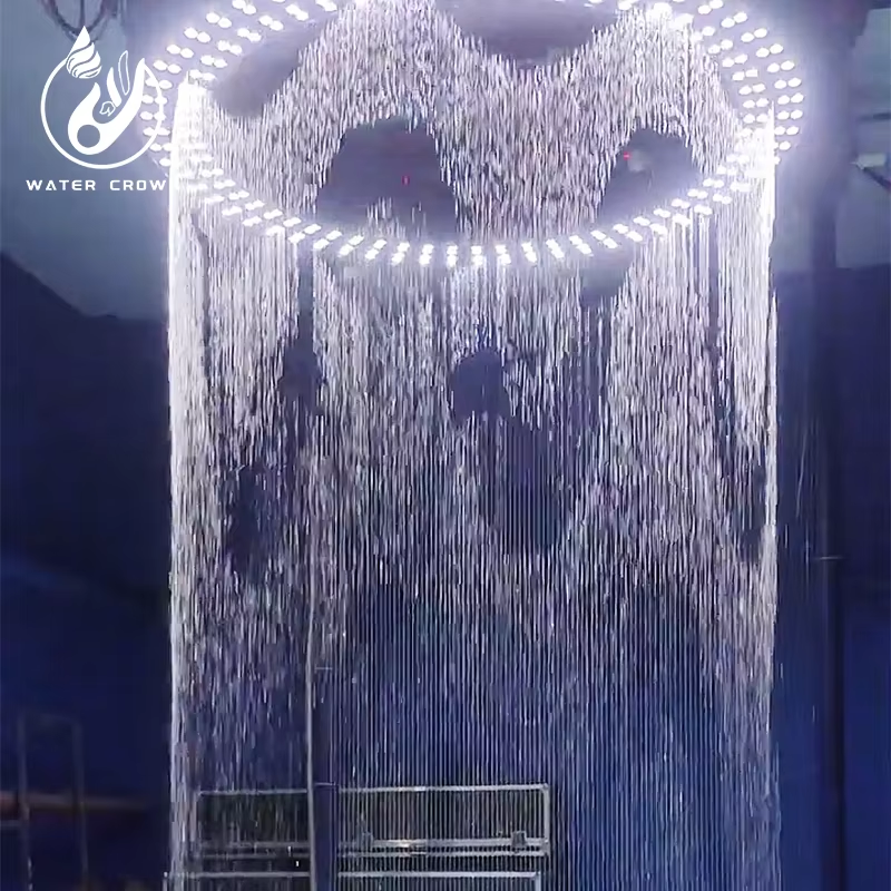 Pengeluar Water Crown Menyesuaikan Tirai Air Digital Boleh Aturcara Moden untuk Parti, Di Luar dan Di Dalam