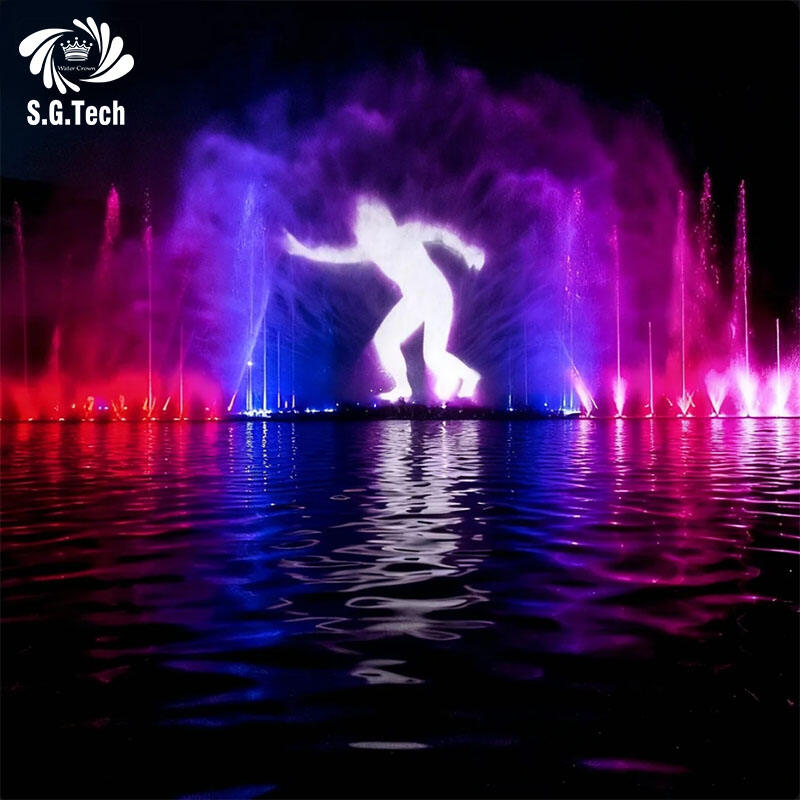 Elegantna vodena zavjesa za bazene i fontane stvaraju očaravajuće vodene predstave glatkim protokom