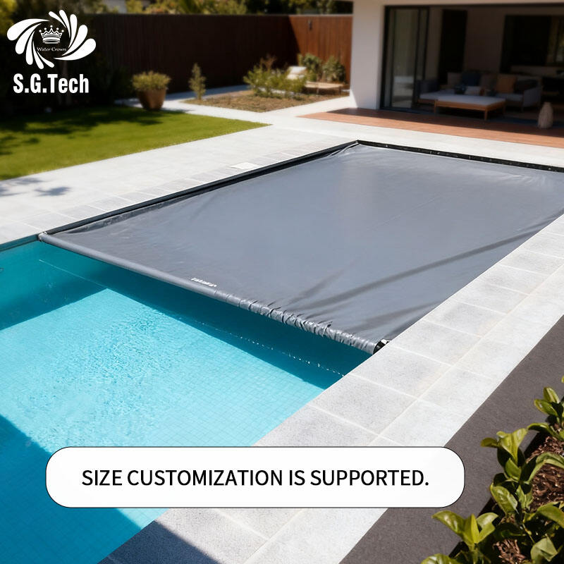 耐久性に優れた自動PVCスイミングプールカバーを、ウォーターコローネ工場が直販。