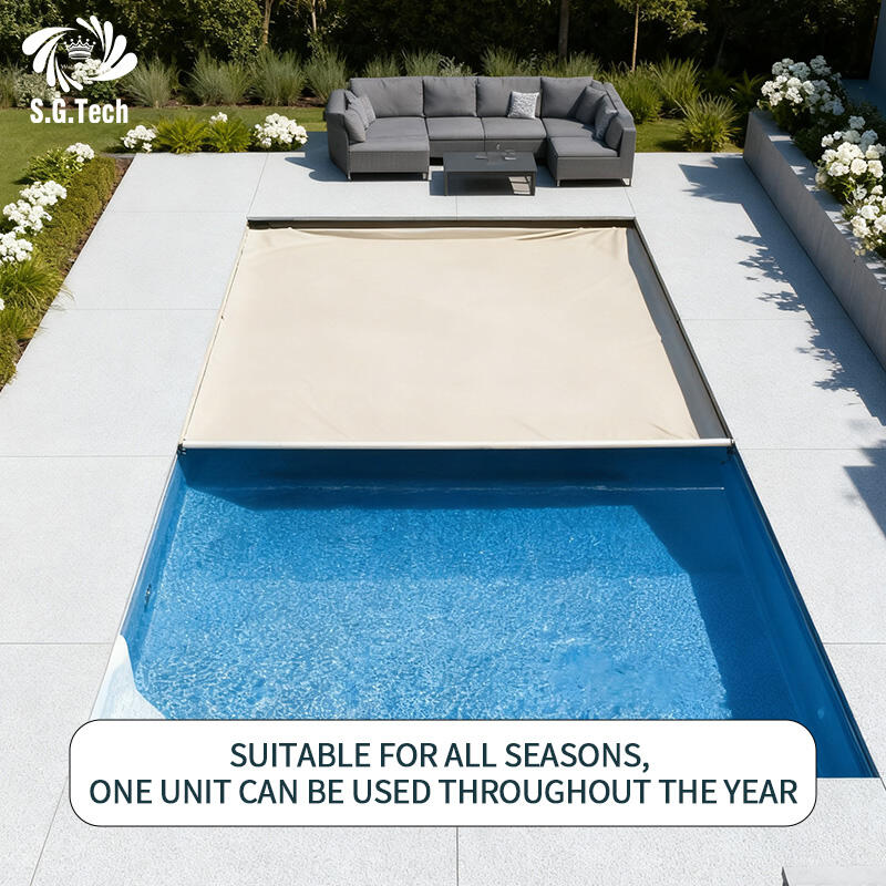 Invest in Safety with Water Crown's PVC Hydraulic Pool Cover, Engineered for Long-Lasting Performance and Sturdy Protection