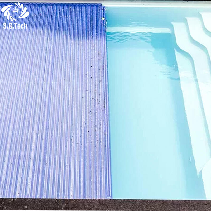 7. Water Crown Fabrikant Polycarbonaat Lamellen Zwembaddekking, Goede Corrosieweerstand - Zwembaddekkingen & Haspels
