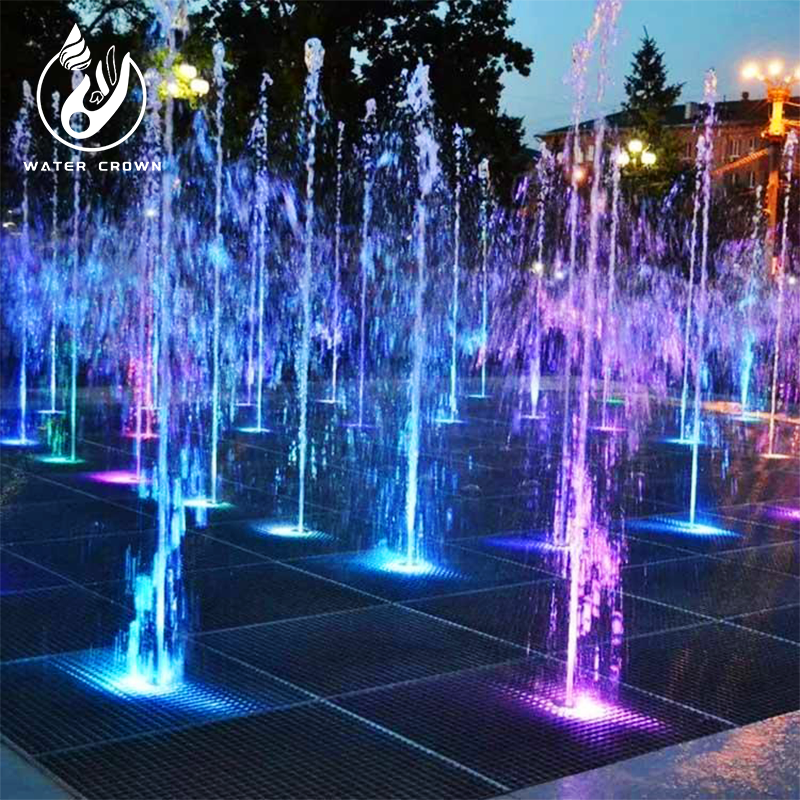 Manufacturer's Customizable 304 Stainless Steel Nozzle Water Crown Dry Land Fountain Set Stone Garden Products with Design
