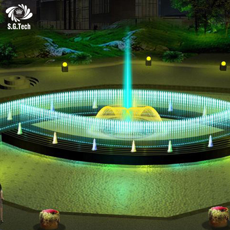 Садова прикраса громадське місце дитячий майданчик з нержавіючої сталі музичний танцювальний фонтан може бути на замовлення