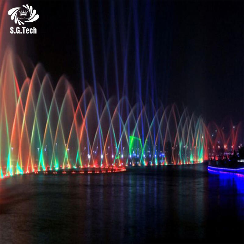 Water Crown SGN2590 Stainless Steel 304 Nozzle for Decorative Garden Pond Rotating Fountain Music Control 1 Year Warranty