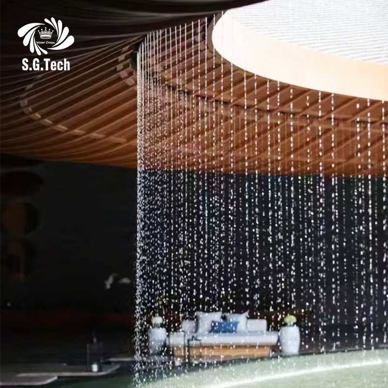 Water Curtain Large Scale Projection and Landscape Element