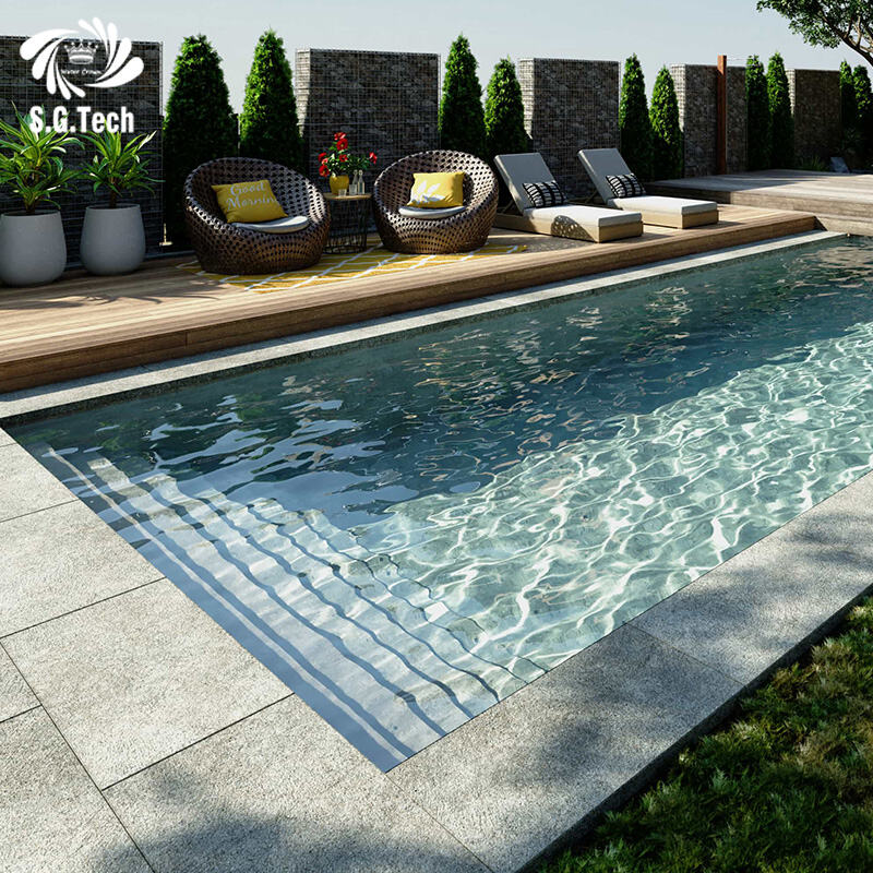 ฝาปิดสระว่ายน้ำแบบอัตโนมัติทำจากพอลิคาร์บอเนต สำหรับใช้กลางแจ้ง แบบเลื่อนบนพื้นผิวเด็ก (Sliding Deck) ที่ผลิตโดยผู้ผลิต