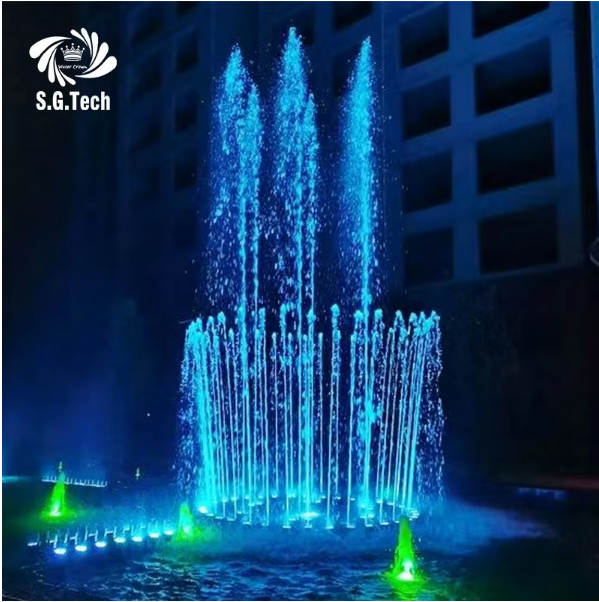 2025 Modern Customized Size Water Crown Music Fountain Outdoor and Garden Use
