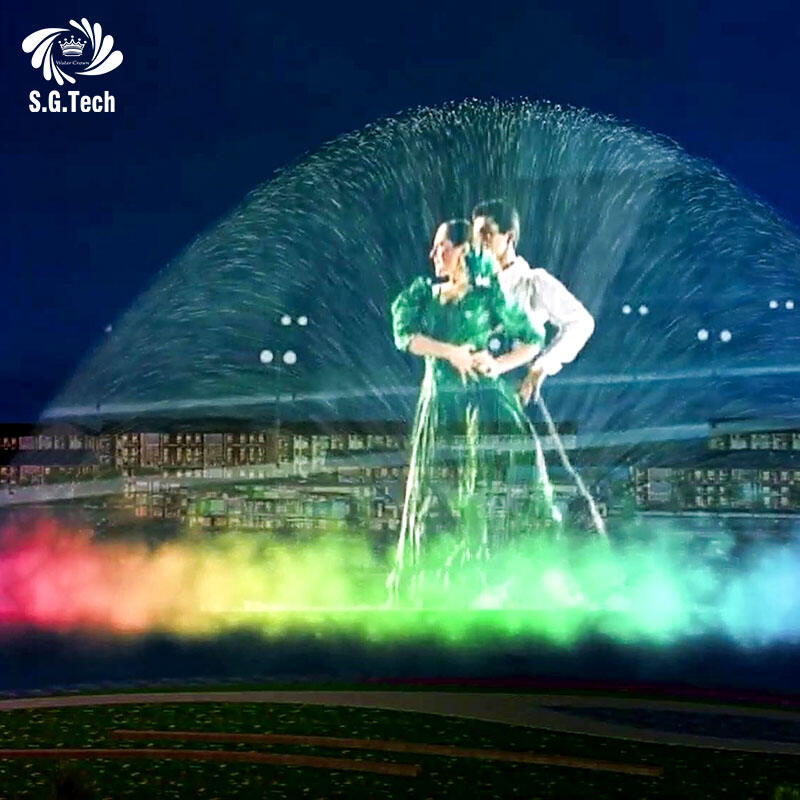 ウォーターソーン製造業者 レーザー投影映画用ウォータースクリーン 3D高精細投影 華麗なウォータースクリーン