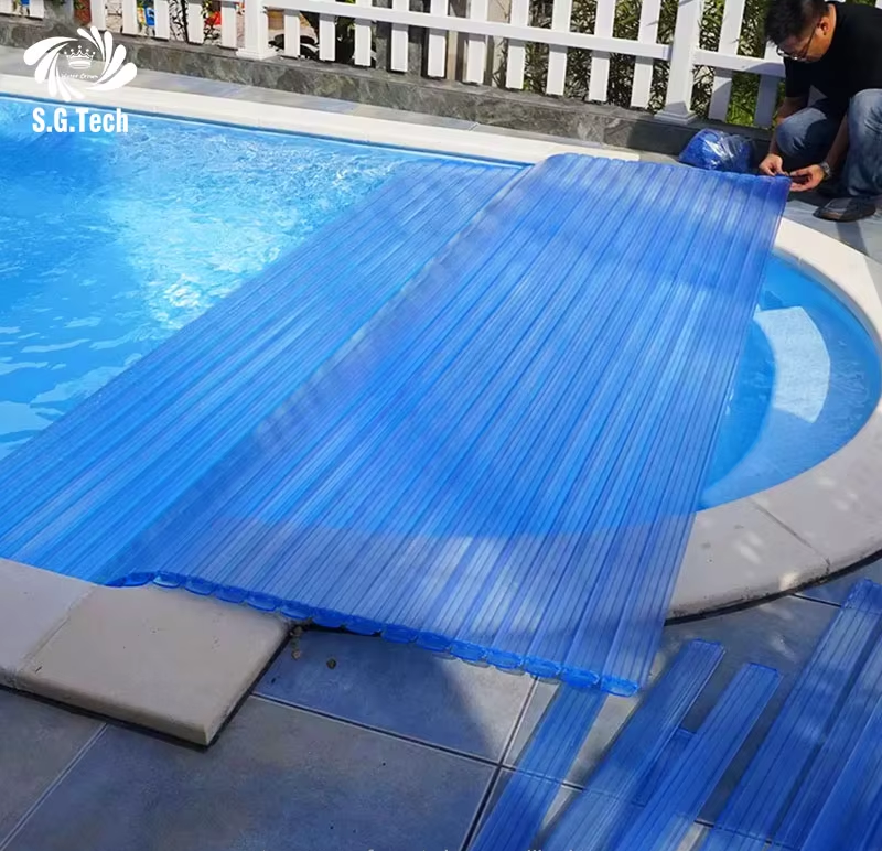 Water Crown stellt hochwertige Poolabdeckungen her, die Wärme widerstehen und hohen mechanischen Belastungen standhalten, ideal für die Pflege von PC-Familien