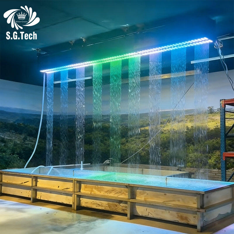 ستارة مائية رقمية من شركة ووتر كراون مع تنوّعات في الأنماط ثلاثية الأبعاد المُنفَّذة باستخدام ماكينات التحكم العددي (CNC)