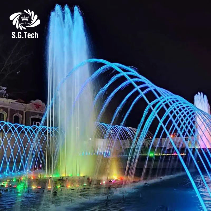 WATER CROWN Fountains Outdoor Stone Garden Product Pool Spa Brass Floor Dry Direct Spray Water Deck Jet Fountain Nozzles