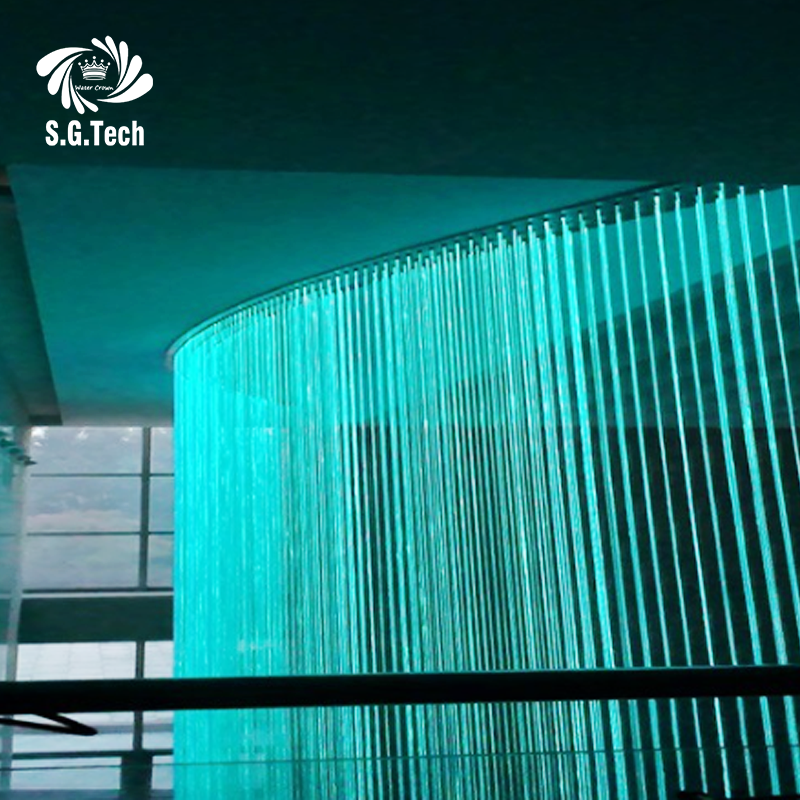 Rain Curtain Fountain Vertical Decorative Water Divider
