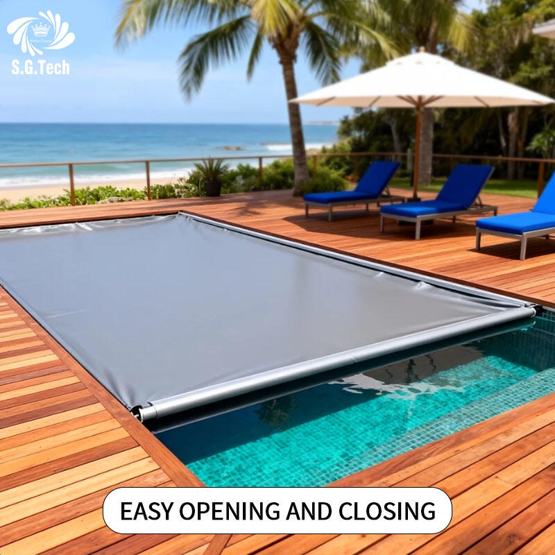 Factory Direct Water Crown Electric Retractable PVC Pool Cover | Child Safety Pool Protector with Thermal Insulation