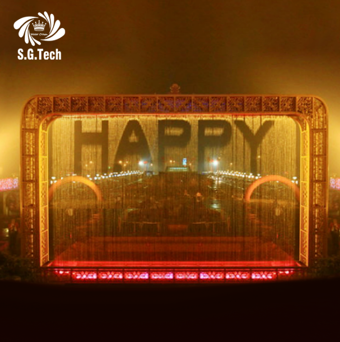 Un rideau d'eau sur mesure peut-il servir de caractéristique architecturale unique ?