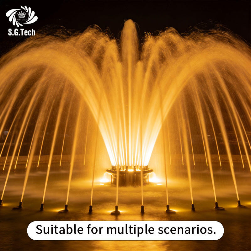 ウォーターソーン（Water Crown）人気急上昇！ 小型ガーデン噴水（ステンレス製、LEDライト付き）、屋外パティオ・ホームデコレーション用