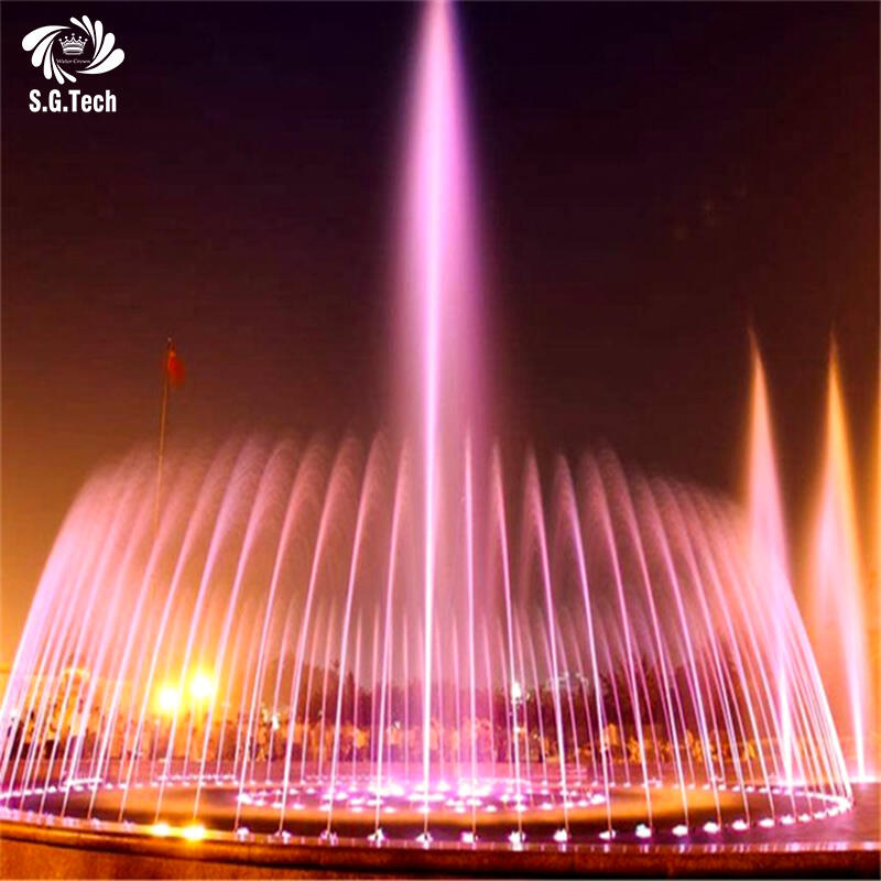 Enhance  Outdoor Decor with Water Crown's Dancing Water Music Fountain, Made From Polished Stainless Steel