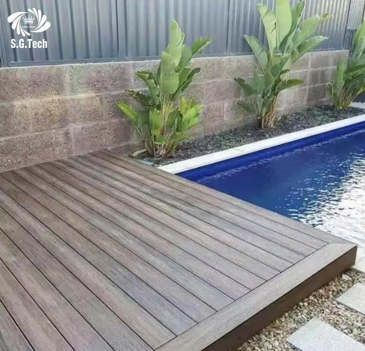 Customized Durable Stainless Steel Wood Deck Cover Automatic Sliding Pool Spa Child Remote Control Friendly Swimming Accessory details