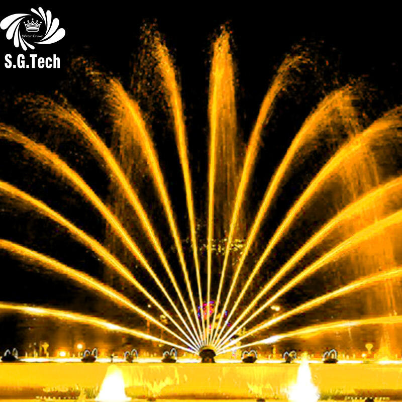 Water Crown's Designer Music Fountain: an Exquisite Stainless Steel Ornament Showcasing the Art of Dancing Water
