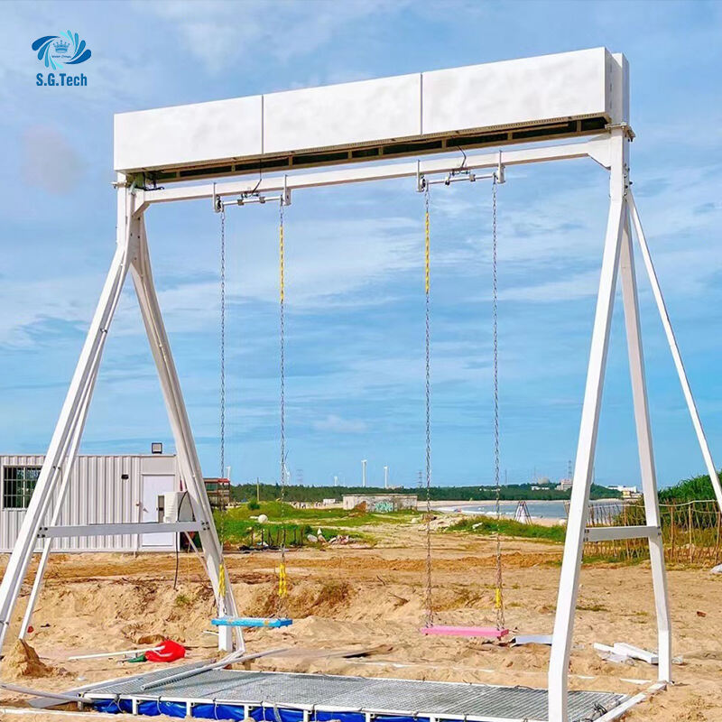 Water Crown Luar Talian Berkualiti Tinggi Konfigurasi Penuh Boleh Disesuaikan Dewasa dan Kanak-Kanak Ayunan Tirai Air