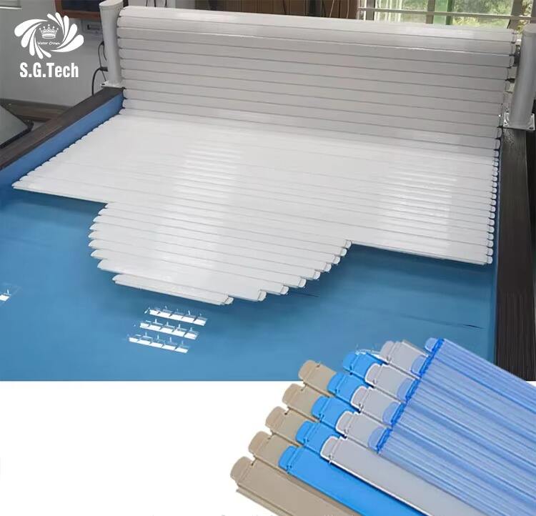 Automatic PC Cover Water Crown-Square Shape Swimming Pool Tool for Adults & Children Safe & Simple Popular with Outdoor Swimmers factory