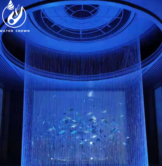 2026 рік. Високоякісна декоративна водяна завіса для внутрішніх та зовнішніх приміщень, водяна корона з прямим цифровим струменем води вниз