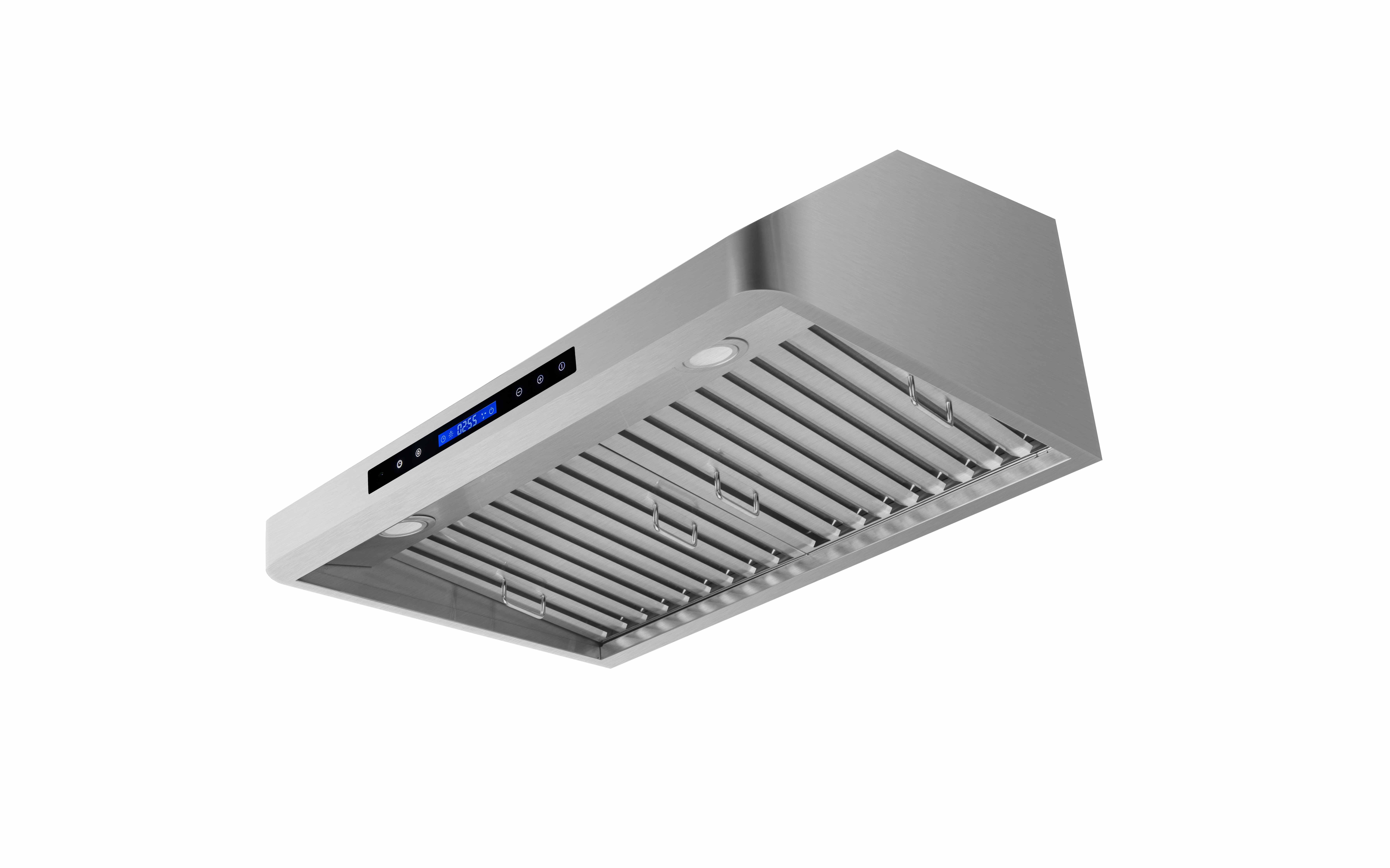 European Style Wall-Mounted Stainless Steel Electric Kitchen Hood Free Chimney 110V Free Spare Parts Smoke Exhaust Range Hoods