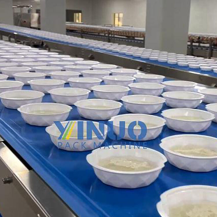 Línea de envasado automática de tazones de arroz instantáneo