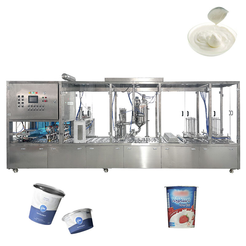 Factory Specials Cup Sealing Machine Yoghurt Filling Machine Packaging Machine For Yogurt Cups