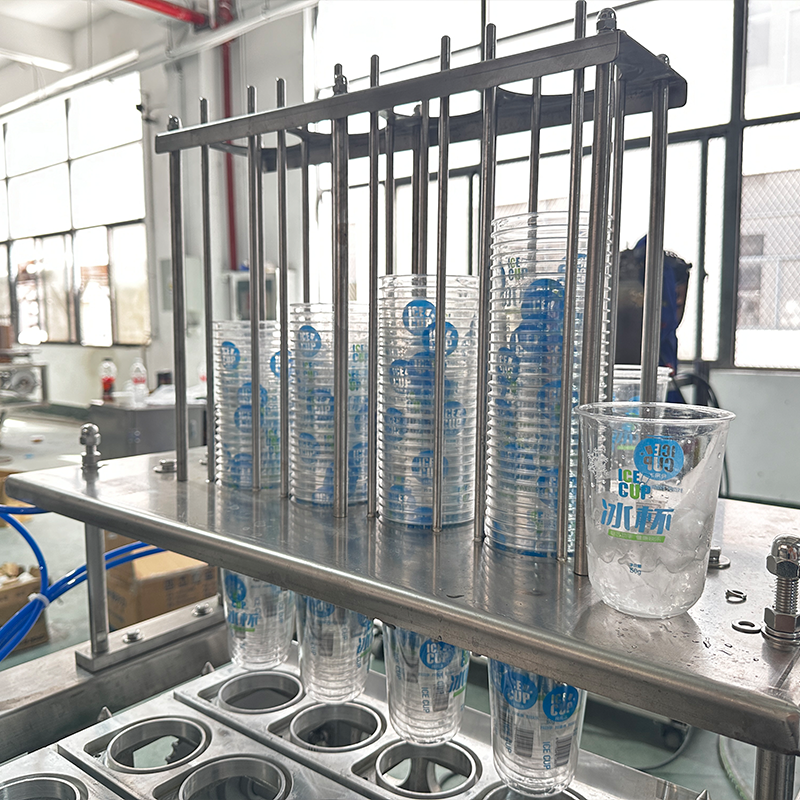 Automatic ice cube ice ball cup filling sealing packaging line