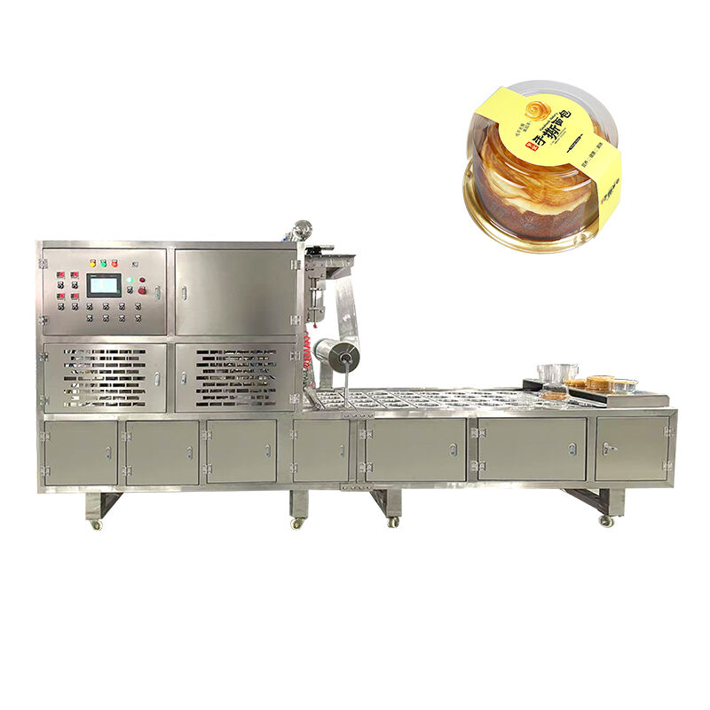 Machine d'emballage de haute qualité en PET pour boîte à gâteau avec plateau double couche, machine de scellage de plateau