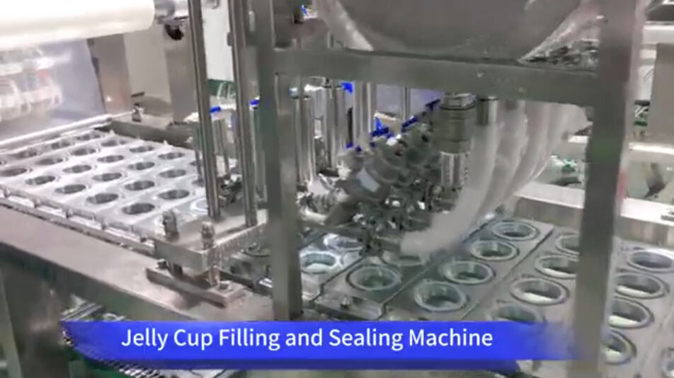 Automatic small jelly cup filling and sealing machine