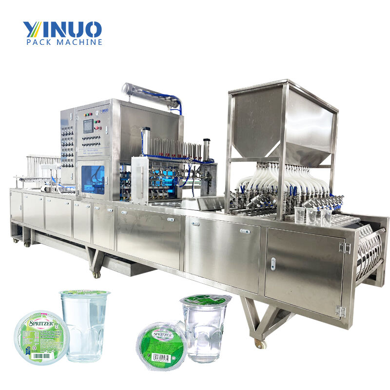 Automatic High Speed Water Cup Filling And Sealing Machine Plastic Cup Packaging Machine Industry Used