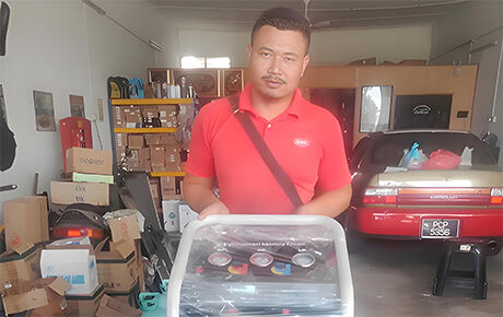 Vietnam Clients happy with Karjoys AC service machine Semi Automatic Refrigerant Recovery Machine